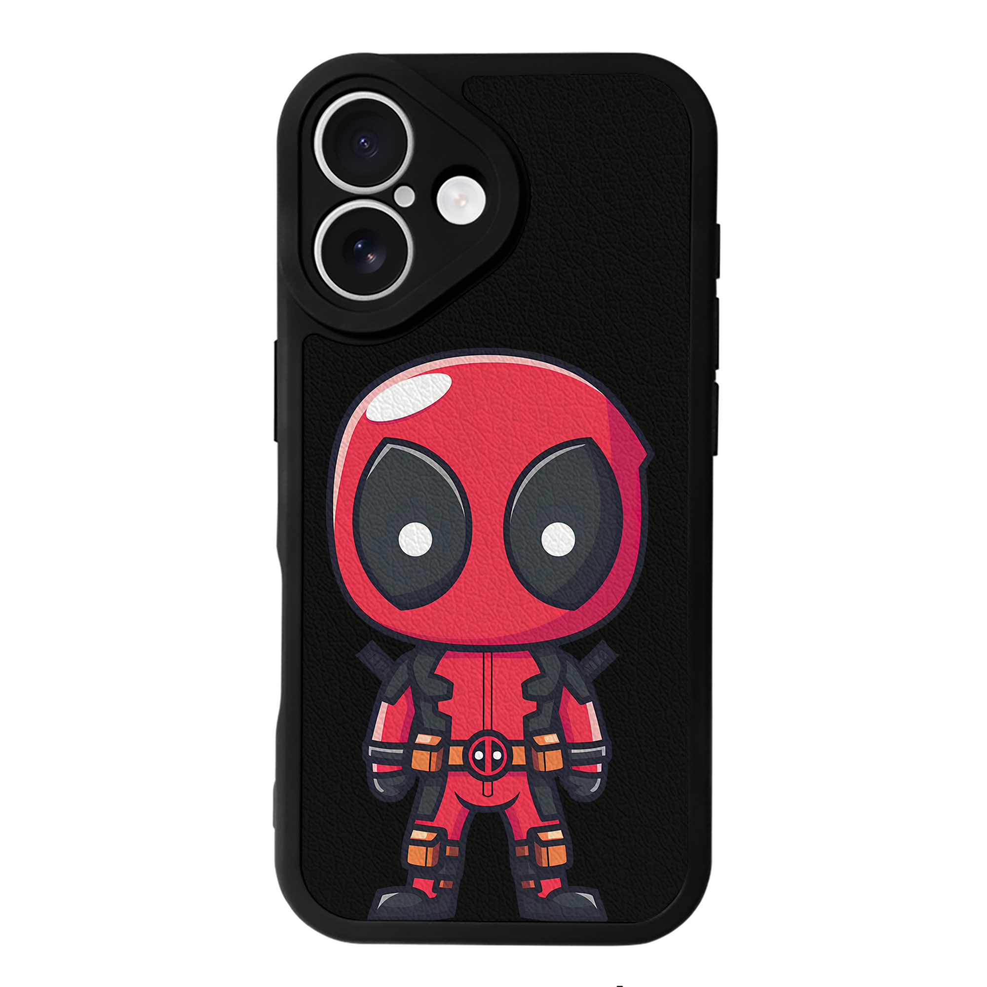（画像用） Deadpool デッドプール 【iPhone 16シリーズ対応】シリコンスマホケース（レザー調） 材質：シリコン